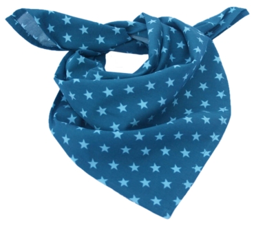 FARBGEWITTER Jungen Halstuch BELLY mit Sternen in blau
